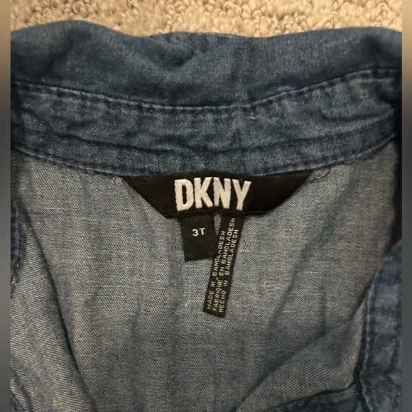 DKNY chambray denim romper size 3T - Picture 2 of 3